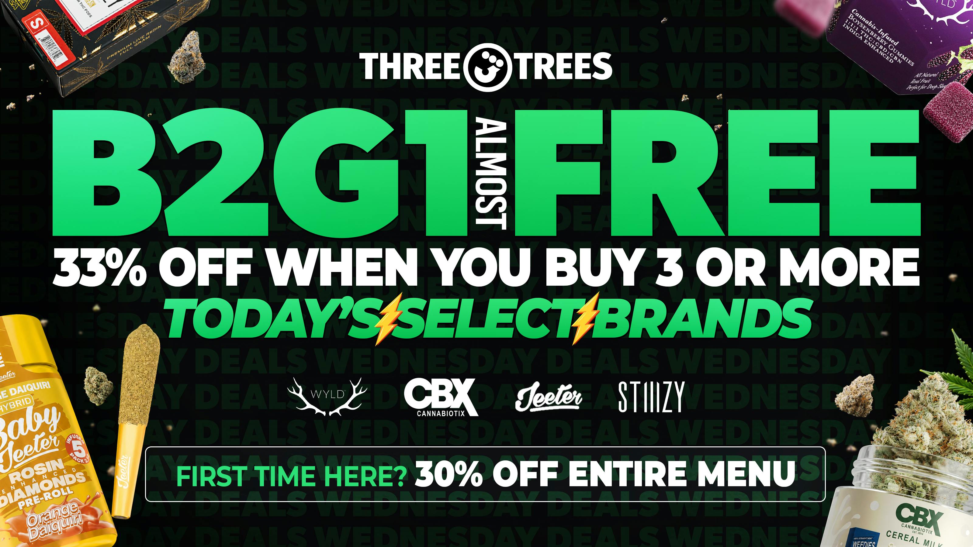 Three Trees - Citrus Heights / Orangevale B2G1 Free (Almost), Mix N Match