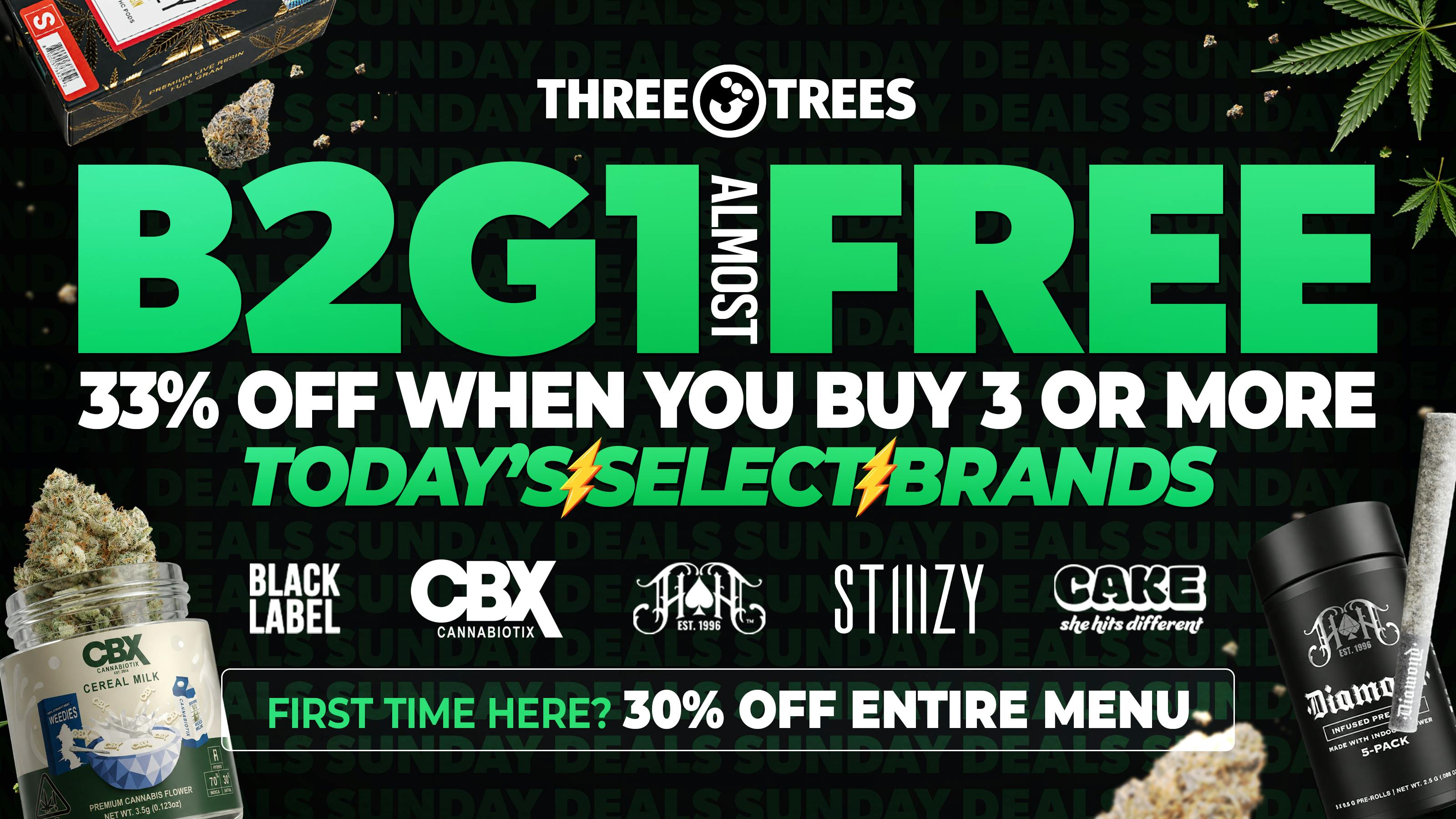 Three Trees - Roseville / Rocklin B2G1 Free (Almost), Mix N Match