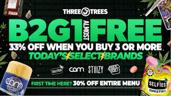 Three Trees - Oakland B2G1 Free (Almost), Mix & Match