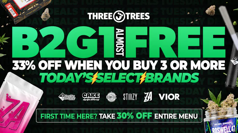 Three Trees - Vacaville B2G1 Free (Almost), Mix N Match