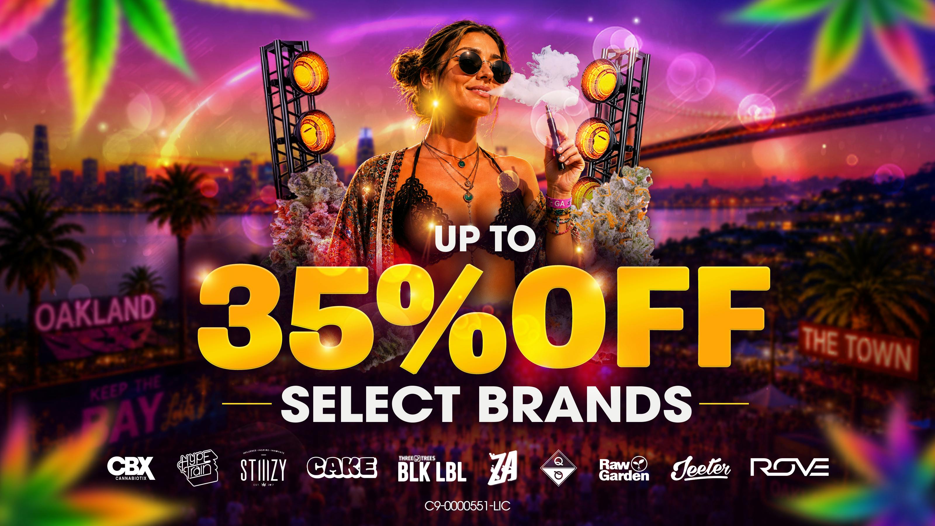 Three Trees - Oakland Up To 35% Off SELECT Brands - Keep the BAY LIT!