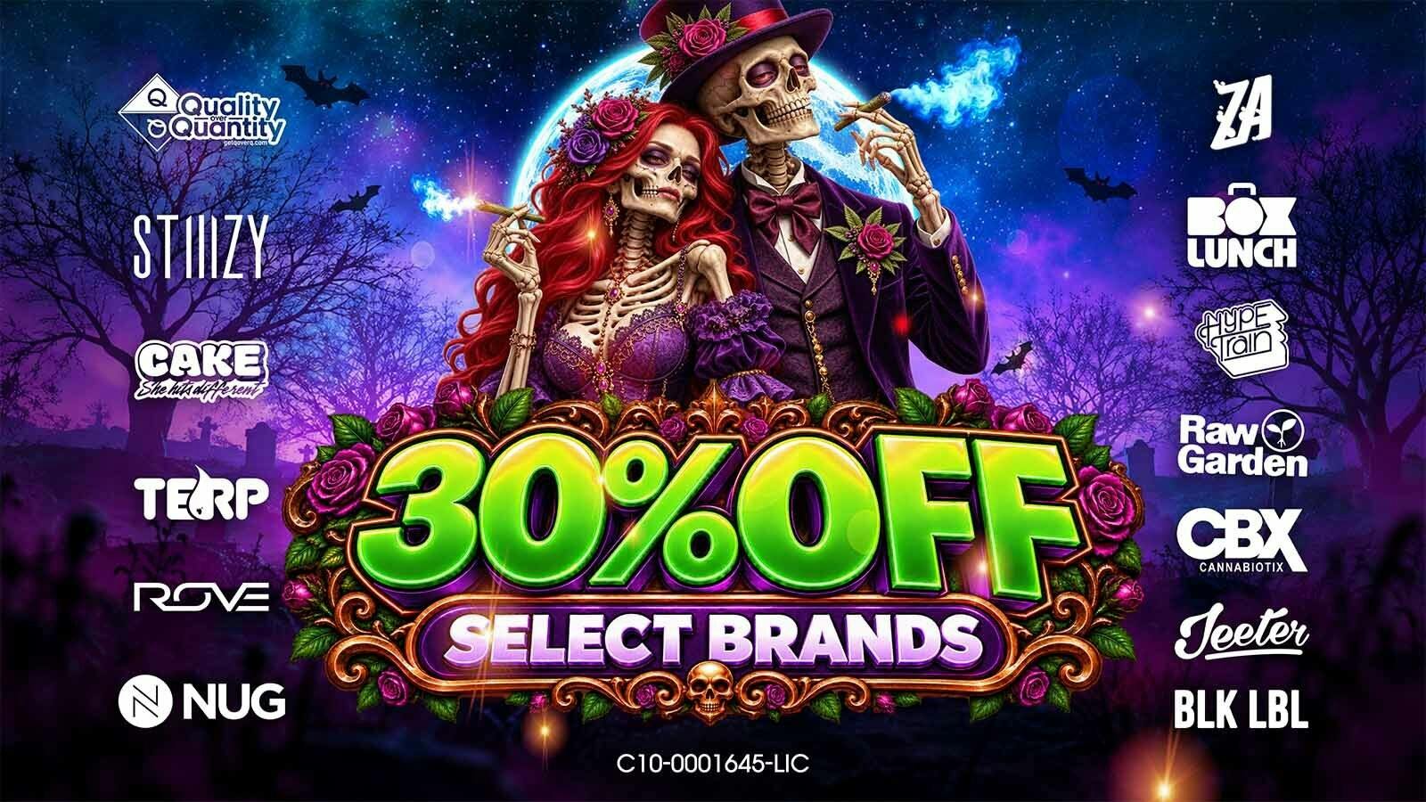 Three Trees by NUG - Danville 30% Off SELECT Brands - Halloweed sale!