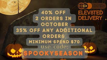Elev8ted Delivery 40% OFF in October minimum spend $70