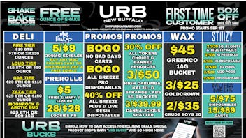 URB CANNABIS - NEW BUFFALO WE PRICE MATCH!!!!!!