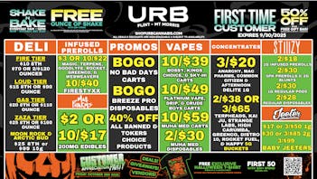 URB CANNABIS - MT. MORRIS - FLINT WE PRICE MATCH!!!