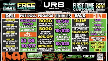 URB CANNABIS - MONROE WE PRICE MATCH!!!