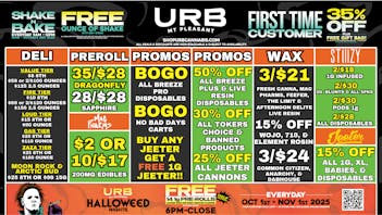 URB CANNABIS - MT PLEASANT WE PRICE MATCH!!!!!
