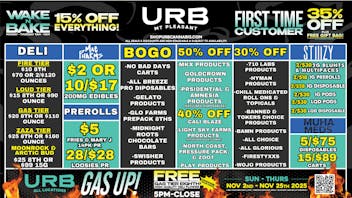 URB CANNABIS - MT PLEASANT WE PRICE MATCH!!!!!