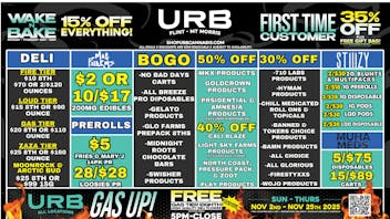 URB CANNABIS - MT. MORRIS - FLINT WE PRICE MATCH!!!