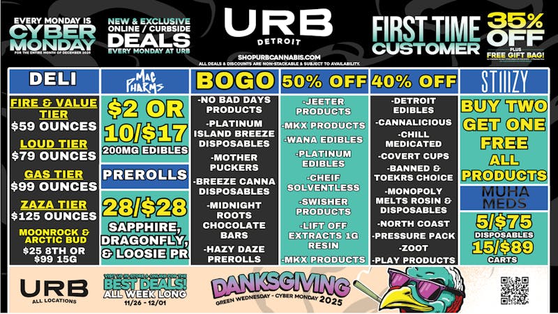 URB CANNABIS - DETROIT WE PRICE MATCH!!!!
