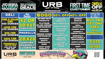 URB CANNABIS - MT. MORRIS - FLINT WE PRICE MATCH!!!