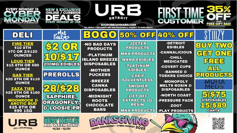 URB CANNABIS - DETROIT WE PRICE MATCH!!!