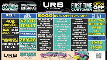 URB CANNABIS - MT PLEASANT WE PRICE MATCH!!