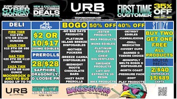 URB CANNABIS - MT. MORRIS - FLINT WE PRICE MATCH!!!