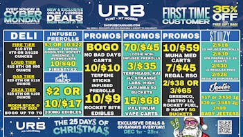 URB CANNABIS - MT. MORRIS - FLINT WE PRICE MATCH!!!