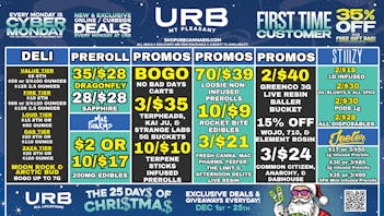 URB CANNABIS - MT PLEASANT WE PRICE MATCH!!