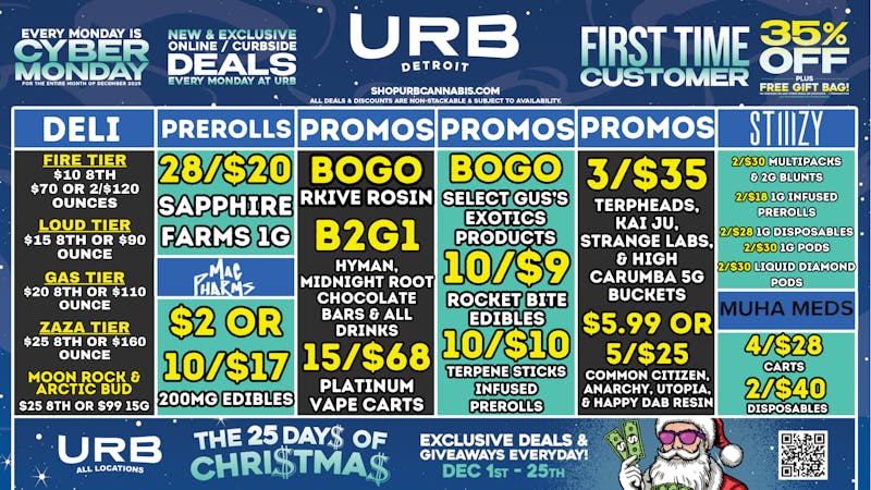 URB CANNABIS - DETROIT WE PRICE MATCH!!!!