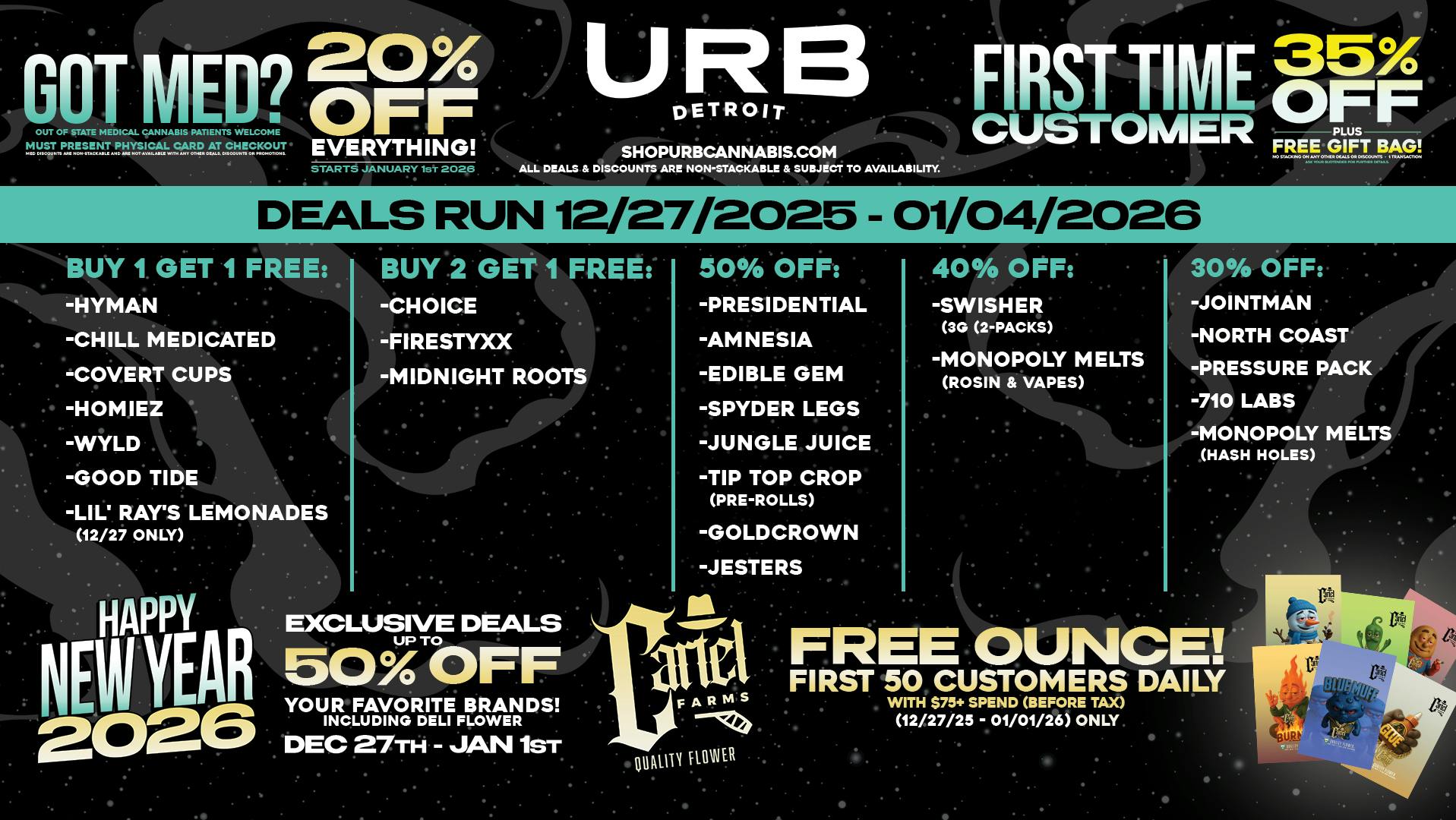 URB CANNABIS - DETROIT WE PRICE MATCH!!!