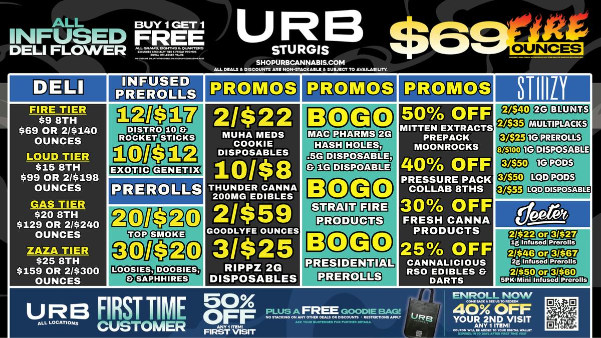 URB CANNABIS - STURGIS CLICK HERE TO SAVE!!