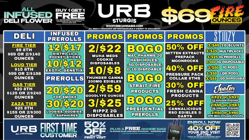 URB CANNABIS - STURGIS CLICK HERE TO SAVE!!