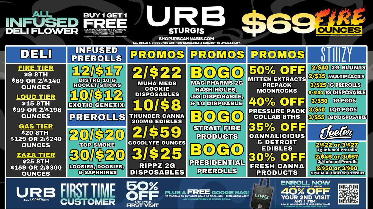 URB CANNABIS - STURGIS CLICK HERE TO SAVE!!!