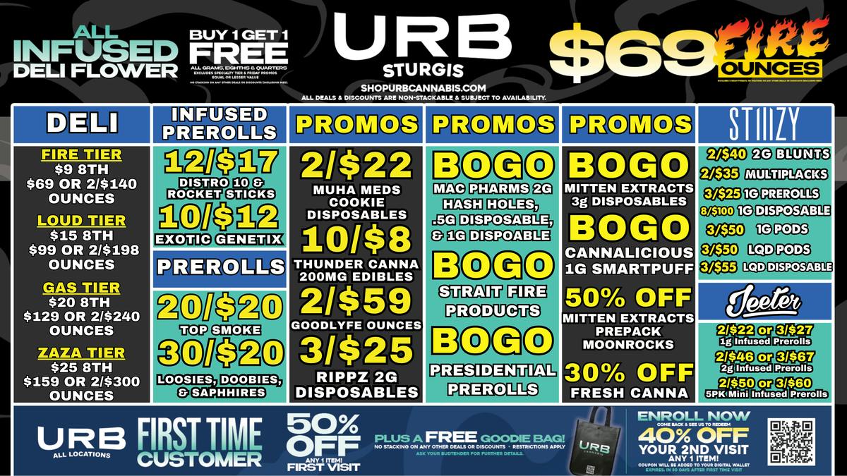 URB CANNABIS - STURGIS CLICK HERE TO SAVE!!