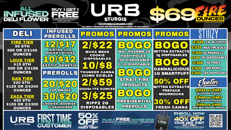 URB CANNABIS - STURGIS CLICK HERE TO SAVE!!