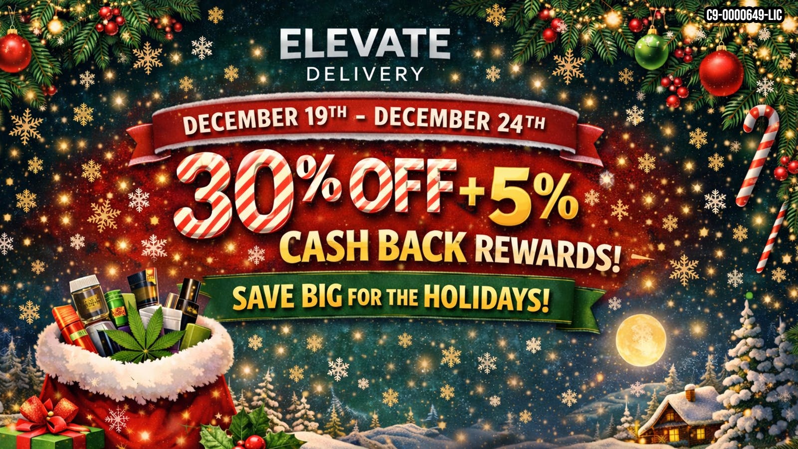 Firefly Delivery XMAS WEEK SALE 30% OFF plus 5% CASH BACK REWARDS