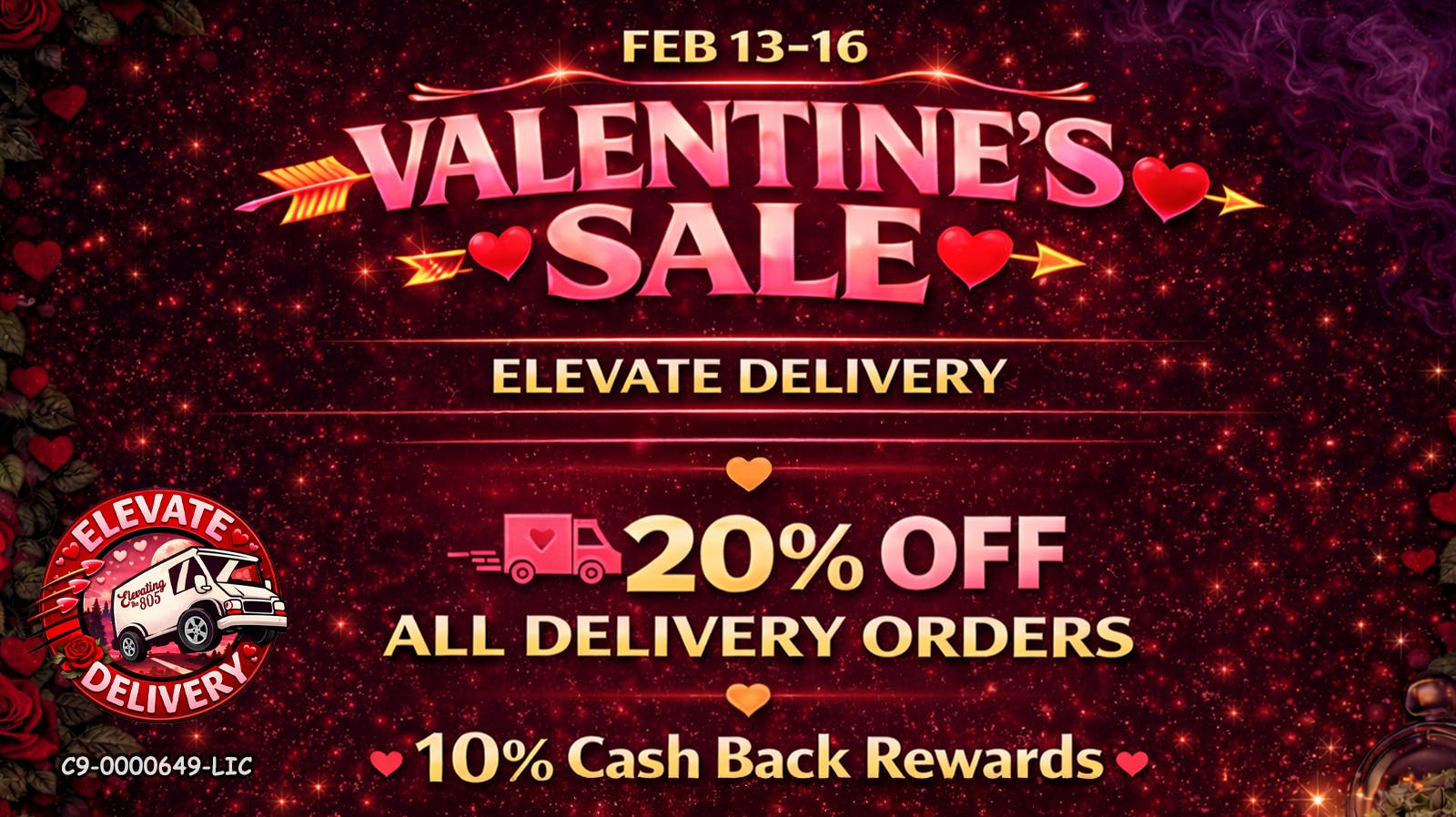 Firefly Delivery Valentines Day Weekend Sale! (Friday - Monday)