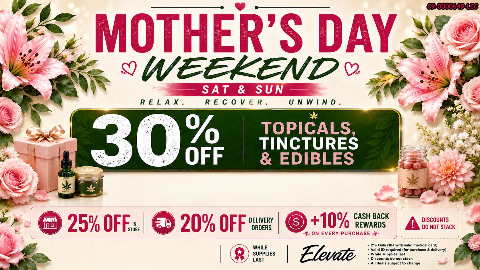 Firefly Delivery Mothers Day Weekend Sale!