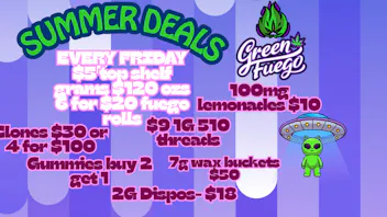 Green Fuego Dispensary FUEGO SUMMER DEALS