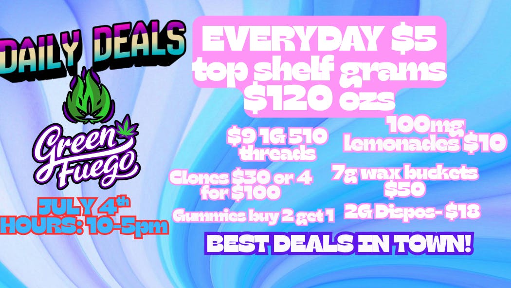 Green Fuego Dispensary BEST DEALS IN SF