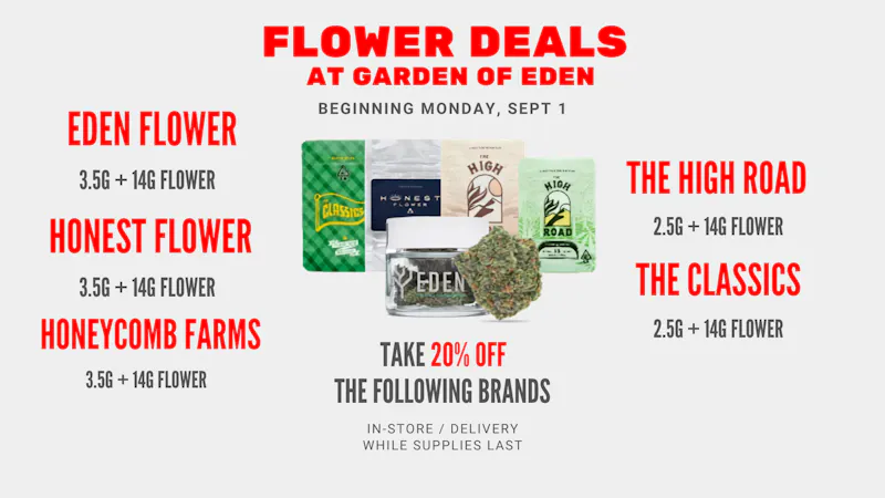 Garden Of Eden - Tracy Top Flower Deals!