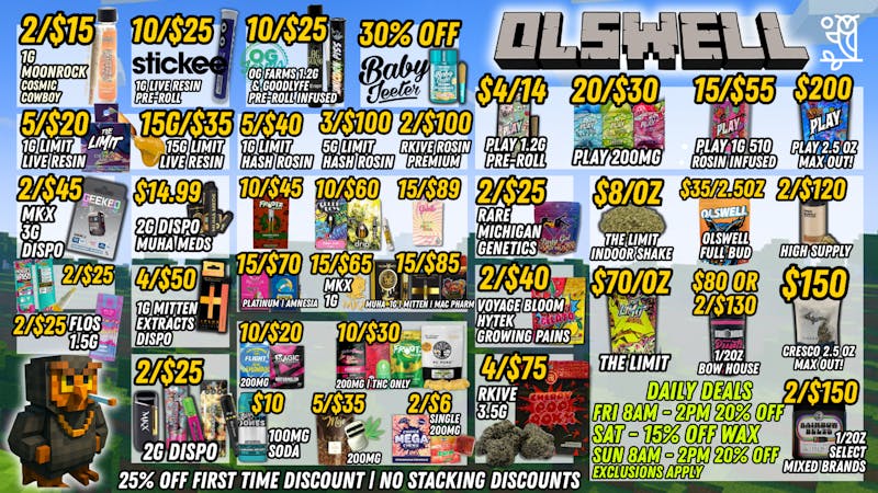 Olswell Cannabis Co 🦉CRAFT YOUR CART W\ WEEKEND BRUNCH AT OLSWELL!