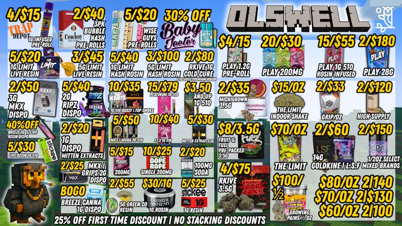 Olswell Cannabis Co 🦉25% OFF FIRST TIME DISCOUNTS | OLSWELL CANNABIS