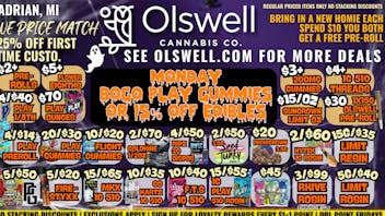 Olswell Cannabis Co 🦉🎮 PLAY ALL WEEKEND AT OLSWELL, ADRIAN 🎮🦉