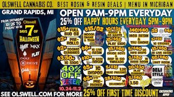 Olswell Cannabis Co 🦉OLSWELL, GR HAUNTED HOURS 5PM-9PM EVERYDAY!