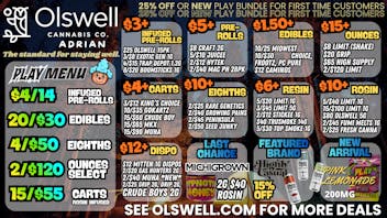 Olswell Cannabis Co OLSWELL NOVEMEBER LIVE DEALS!