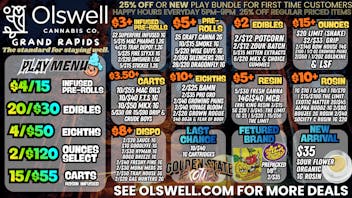 Olswell Cannabis Co OLSWELL NOVEMEBER LIVE DEALS!