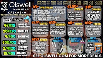 Olswell Cannabis Co - Kalkaska OLSWELL NOVEMEBER LIVE DEALS!