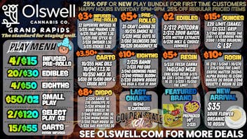 Olswell Cannabis Co OLSWELL NOVEMBER LIVE DEALS!