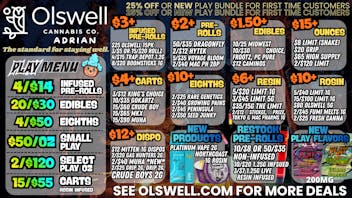 Olswell Cannabis Co OLSWELL ADRIAN, 11.6 LIVE DEALS!