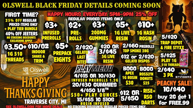 Olswell Cannabis Co 🦉Prep For Black-Friday at Olswell Cannabis Co. 🤠