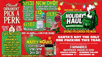 Olswell Cannabis Co Olswell, Traverse City. Weekend LIVE deals! 🦉❄️