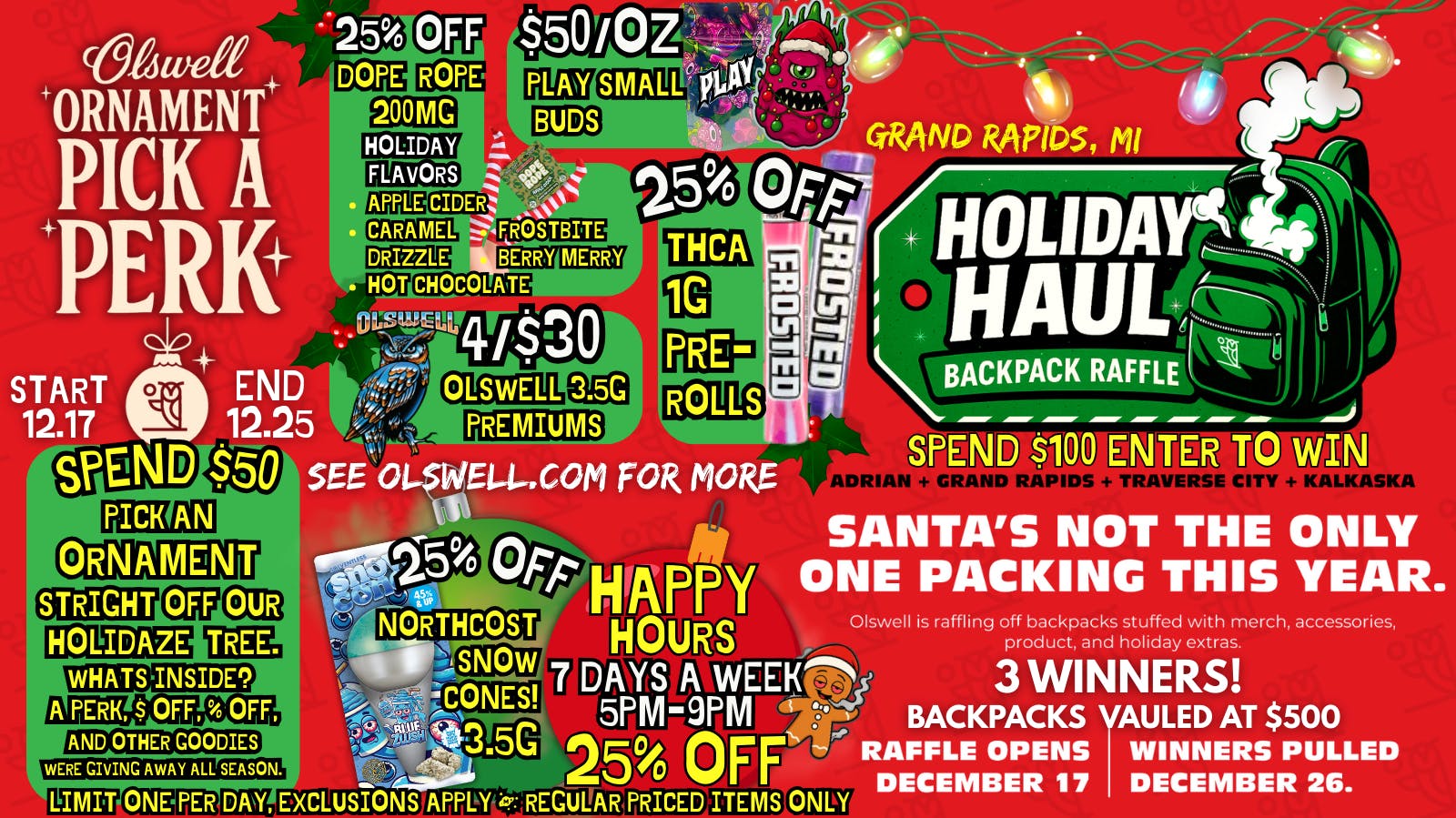 Olswell Cannabis Co OLSWELL GRAND RAPIDS, MI WEEKEND DEALS!