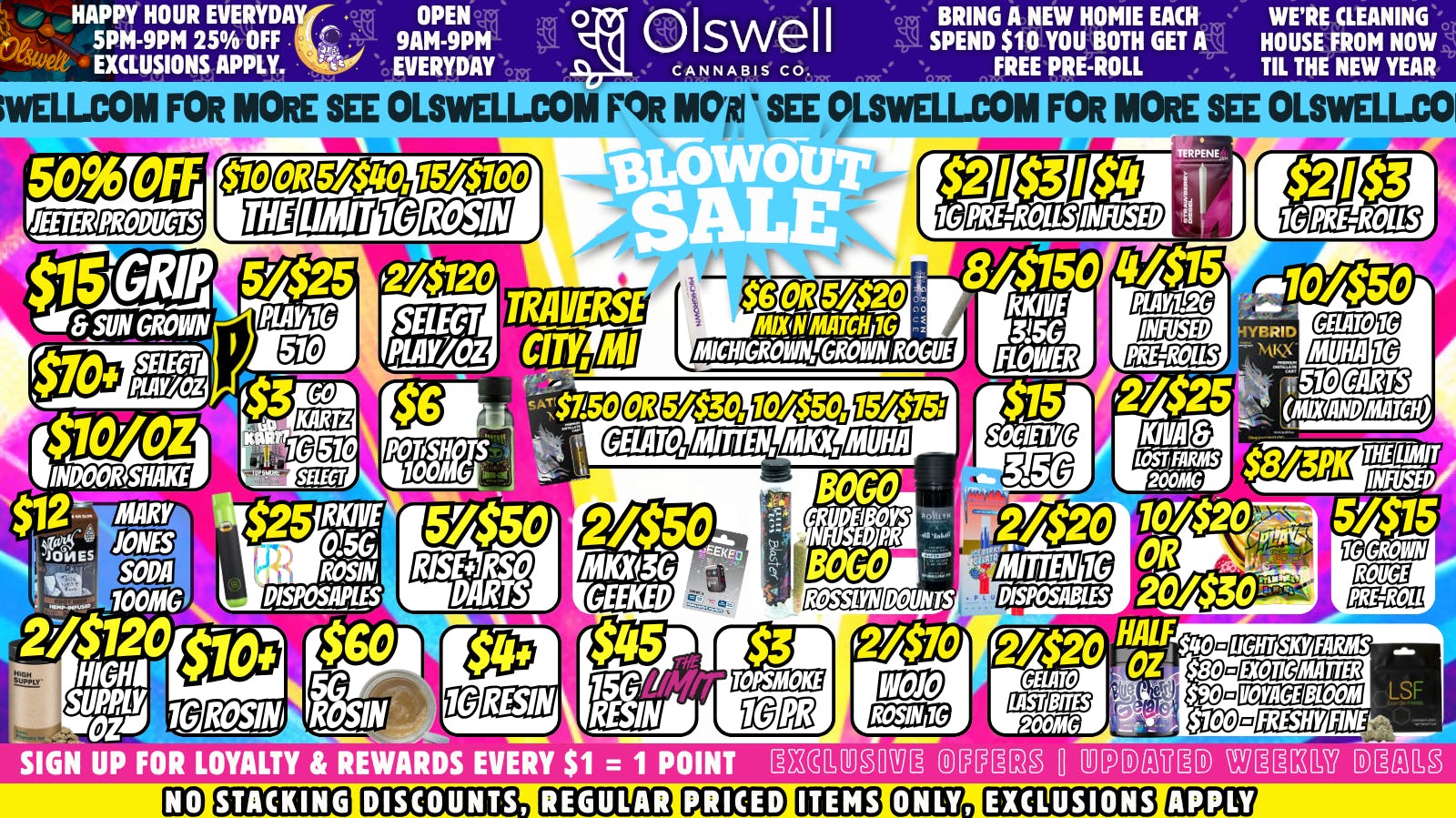 Olswell Cannabis Co OLSWELL, TRAVERSE CITY END OF YEAR SALE!