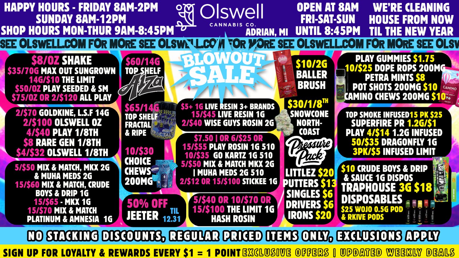 Olswell Cannabis Co Olswell, Adrian. End Of The Year Sales!
