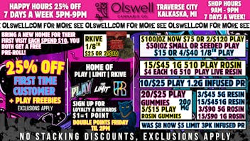 Olswell Cannabis Co OLSWELL CANNABIS CO, NEW YEARS DEALS!