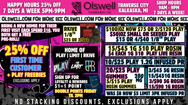 Olswell Cannabis Co OLSWELL CANNABIS CO, NEW YEARS DEALS!