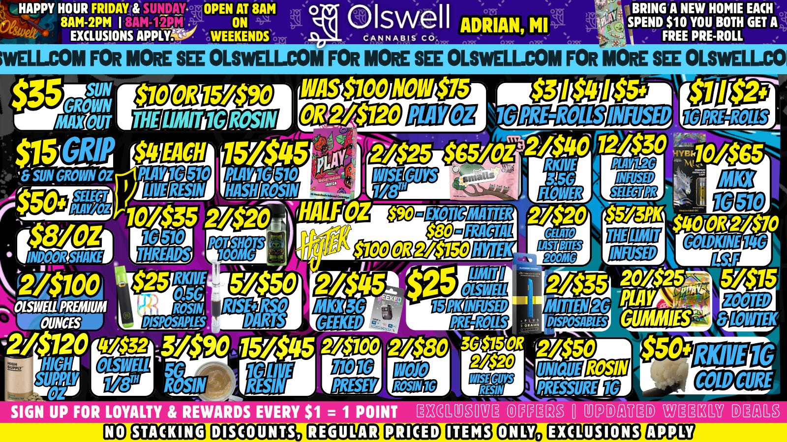 Olswell Cannabis Co OLSWELL, ADRIAN LIVE DEALS 01/14-01/18